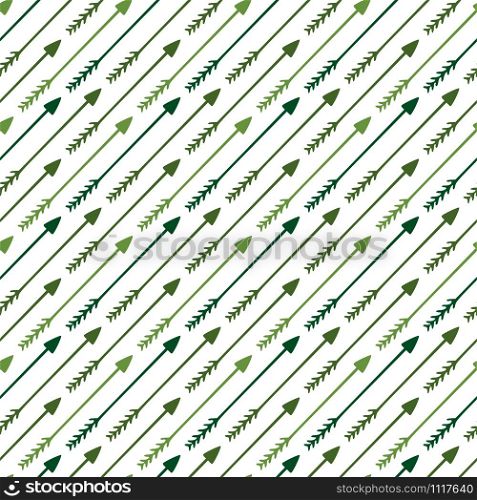 Arrows seamless pattern. Monochrome design in green colors. Ethnic arrows background. Arrows seamless pattern. Monochrome design in green colors. Ethnic arrows background.