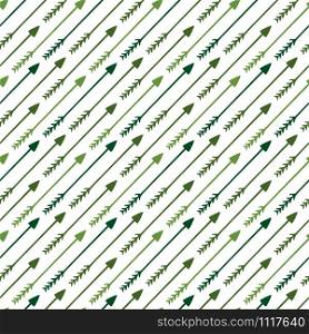 Arrows seamless pattern. Monochrome design in green colors. Ethnic arrows background. Arrows seamless pattern. Monochrome design in green colors. Ethnic arrows background.