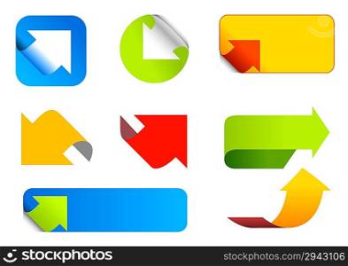 Arrows set. Abstract icons.