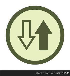 arrows up down circle icon