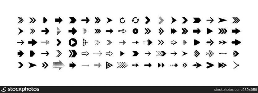 Arrows vector icons. Arrow. Cursor icons. Arrows , isolated. Vector illustration