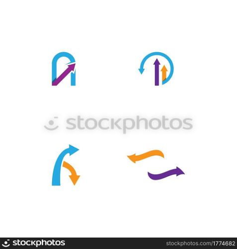 Arrows vector illustration icon logo template design