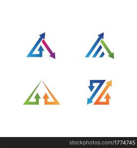 Arrows vector illustration icon logo template design