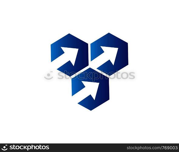 Arrows vector illustration icon Logo Template design