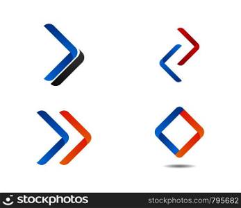 Arrows vector illustration icon Logo Template design