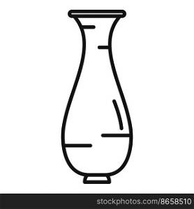 Art amphora icon outline vector. Old pottery. Vase pot. Art amphora icon outline vector. Old pottery