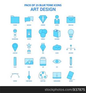 Art and Design Blue Tone Icon Pack - 25 Icon Sets
