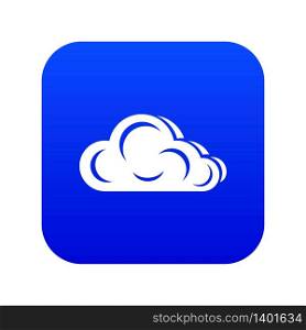 Art cloud icon blue vector isolated on white background. Art cloud icon blue vector