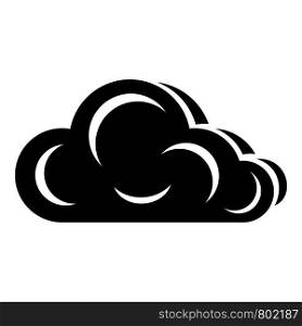 Art cloud icon. Simple illustration of art cloud vector icon for web. Art cloud icon, simple black style