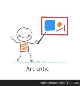 Art critic tells about the picture