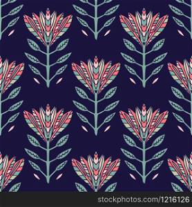 Art Deco flowers pattern. Textile and wallpaper design. Art Deco flowers pattern. Textile and wallpaper design.
