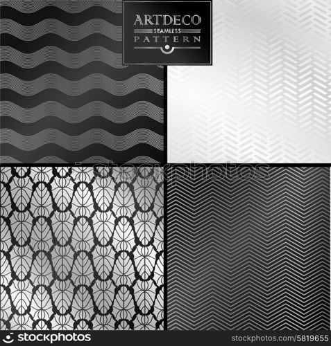 Art Deco vintage wallpaper pattern can be used for invitation, congratulation