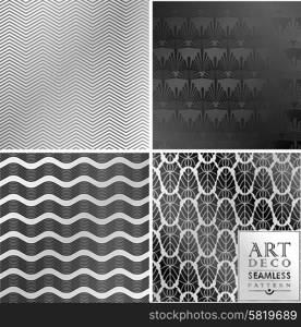 Art Deco vintage wallpaper pattern can be used for invitation, congratulation