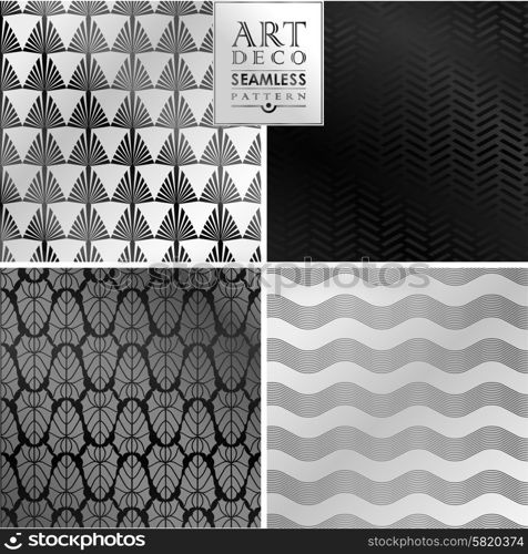 Art Deco vintage wallpaper pattern can be used for invitation, congratulation