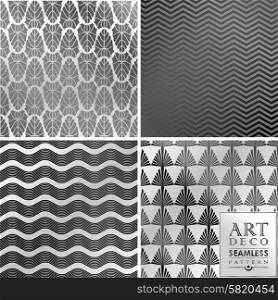 Art Deco vintage wallpaper pattern can be used for invitation, congratulation