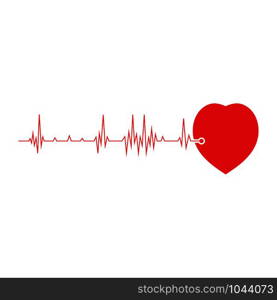 Art design health medical heartbeat pulse vector template