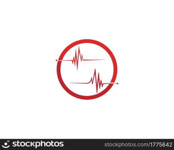 Art design health medical heartbeat pulse vector template