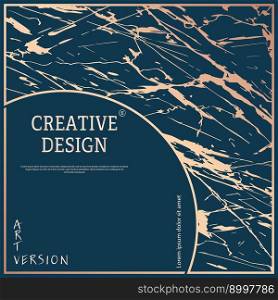 Art design. The layout of a luxury product packaging design, cover, poster, banner, brochure, poster. Creative composition idea for creative design and corporate style