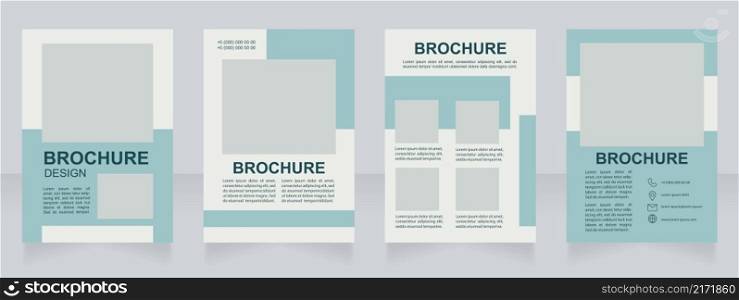 Art development and ideas guide blank brochure design. Template set with copy space for text. Premade corporate reports collection. Editable 4 paper pages. Myriad Pro, Arial fonts used. Art development and ideas guide blank brochure design