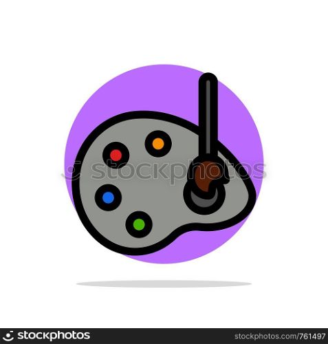 Art, Draw, Drawing, Edit Abstract Circle Background Flat color Icon