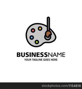 Art, Draw, Drawing, Edit Business Logo Template. Flat Color