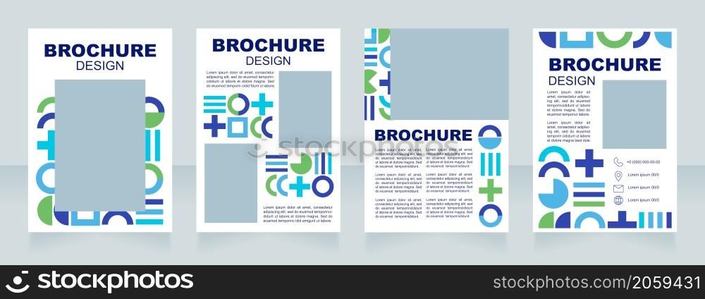 Art industry professional speakers meeting blank brochure layout design. Vertical poster template set with empty copy space for text. Premade corporate reports collection. Editable flyer paper pages. Art industry professional speakers meeting blank brochure layout design