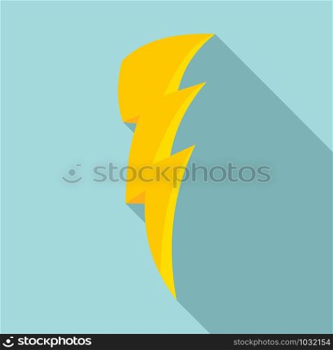 Art lightning bolt icon. Flat illustration of art lightning bolt vector icon for web design. Art lightning bolt icon, flat style