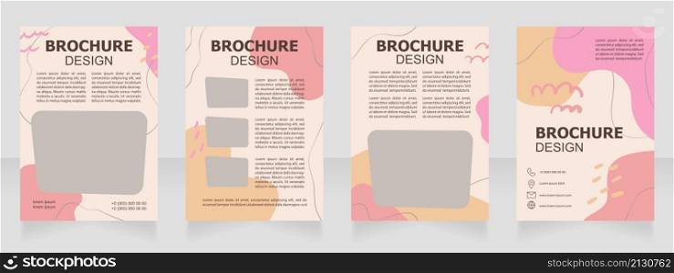 Art plagiarism awareness blank brochure design. Template set with copy space for text. Premade corporate reports collection. Editable 4 paper pages. Tahoma, Myriad Pro, Arial fonts used. Art plagiarism awareness blank brochure design