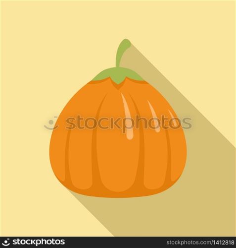 Art pumpkin icon. Flat illustration of art pumpkin vector icon for web design. Art pumpkin icon, flat style