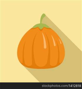 Art pumpkin icon. Flat illustration of art pumpkin vector icon for web design. Art pumpkin icon, flat style