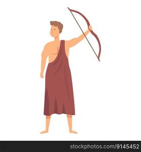 Artemis icon cartoon vector. Greek god. Ancient greece. Artemis icon cartoon vector. Greek god