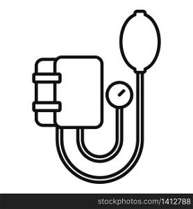 Arterial pressure mechanical tool icon. Outline arterial pressure mechanical tool vector icon for web design isolated on white background. Arterial pressure mechanical tool icon, outline style