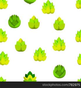 Artichoke, Gourmet Cuisine Vector Linear Icons Seamless Pattern. Artichokes, Healthy Vegetarian Diet Ingredients Thin Line Pictograms. Organic Food Restaurant Plant Growth Stages, Hops. Artichoke, Gourmet Cuisine Vector Seamless Pattern