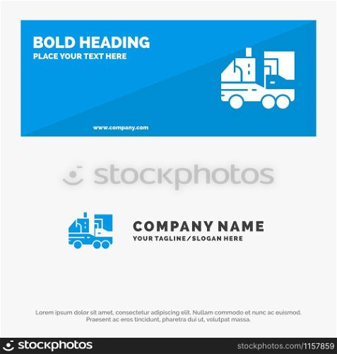 Artificial, Biology, Digital, Leaf, Life SOlid Icon Website Banner and Business Logo Template