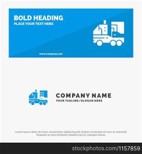Artificial, Biology, Digital, Leaf, Life SOlid Icon Website Banner and Business Logo Template