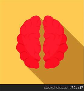 Artificial brain icon. Flat illustration of artificial brain vector icon for web design. Artificial brain icon, flat style