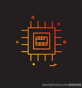 Artificial ic intelligence icon vector design