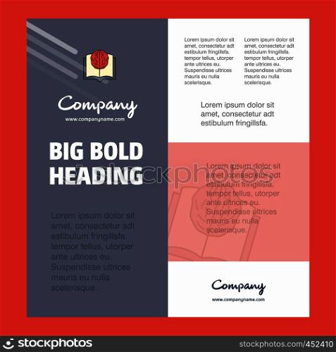 Artificial intelligence Business Company Poster Template. with place for text and images. vector background