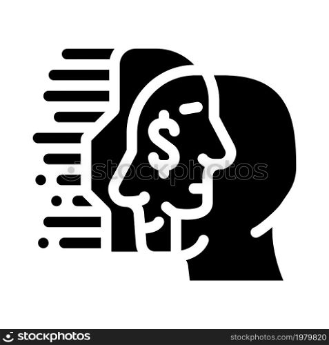 artificial intelligence business consultant glyph icon vector. artificial intelligence business consultant sign. isolated contour symbol black illustration. artificial intelligence business consultant glyph icon vector illustration