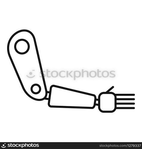 Artificial limbs icon. Outline artificial limbs vector icon for web design isolated on white background. Artificial limbs icon, outline style
