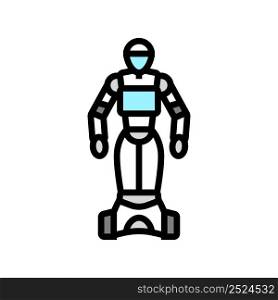 artificial robot color icon vector. artificial robot sign. isolated symbol illustration. artificial robot color icon vector illustration