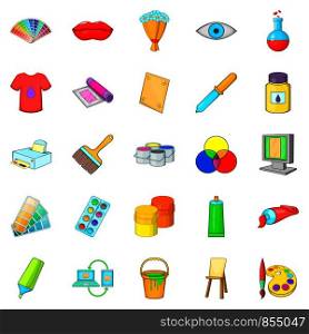 Artisan icons set. Cartoon set of 25 artisan vector icons for web isolated on white background. Artisan icons set, cartoon style