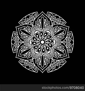 Artistic mandala design art Royalty Free Vector Image