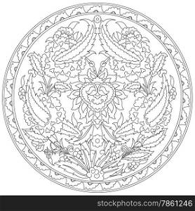 artistic ottoman pattern series fourty eight