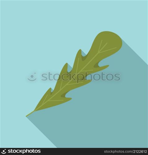Arugula salad icon flat vector. Rucola leaf. Vegetable plant. Arugula salad icon flat vector. Rucola leaf