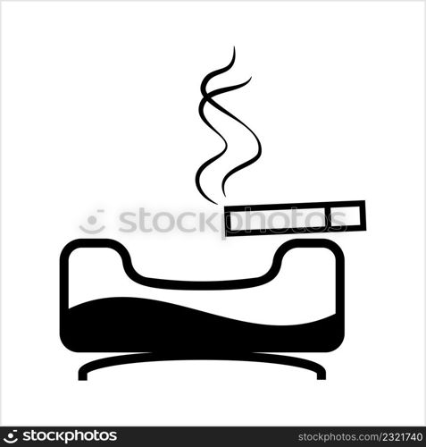 Ashtray Icon, Cigarette Cigar Ashtray Vector Art Illustration