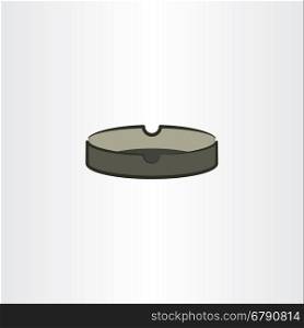 ashtray vector icon clip art design