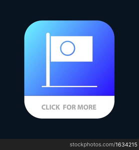 Asian, Bangla, Bangladesh, Country, Flag Mobile App Button. Android and IOS Glyph Version