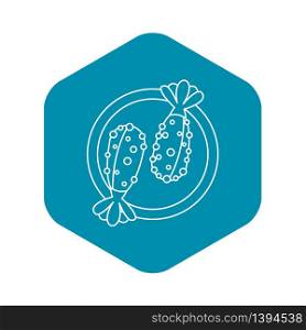 Asian food icon. Outline illustration of asian food vector icon for web. Asian food icon, outline style