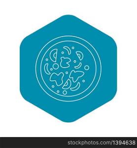 Asian hot dish icon. Outline illustration of asian hot dish vector icon for web. Asian hot dish icon, outline style